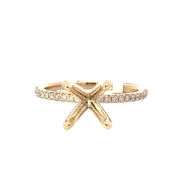 Gold Semi-Mount Engagement Ring Van Adams Jewelers Snellville, GA