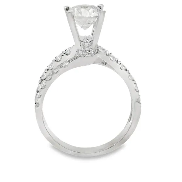 Van Adam's Collection 14K White Gold Diamond Semi-Mount Image 3 Van Adams Jewelers Snellville, GA