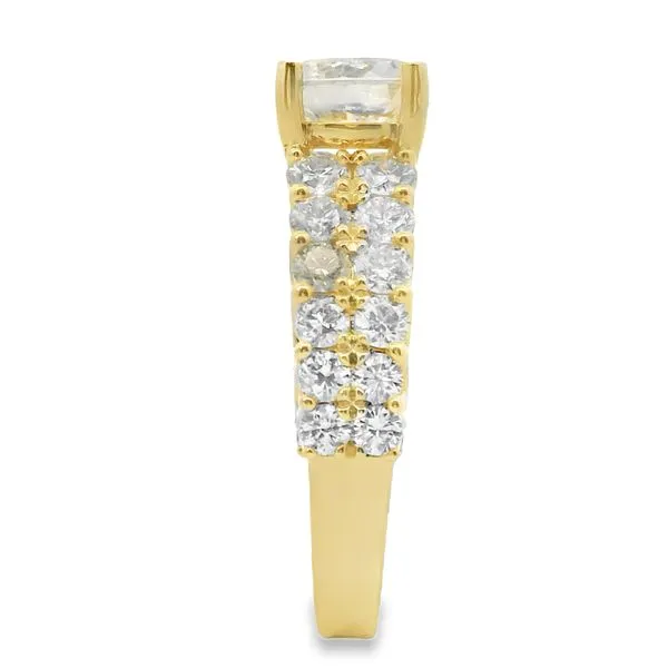 2 CT 14K Yellow Gold Engagement Ring Setting Image 4 Van Adams Jewelers Snellville, GA