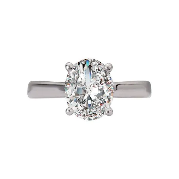 Romance Hidden Halo Semi-Mount Diamond Engagement Ring Image 3 Van Adams Jewelers Snellville, GA