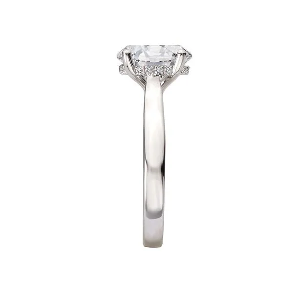 Romance Hidden Halo Semi-Mount Diamond Engagement Ring Image 4 Van Adams Jewelers Snellville, GA