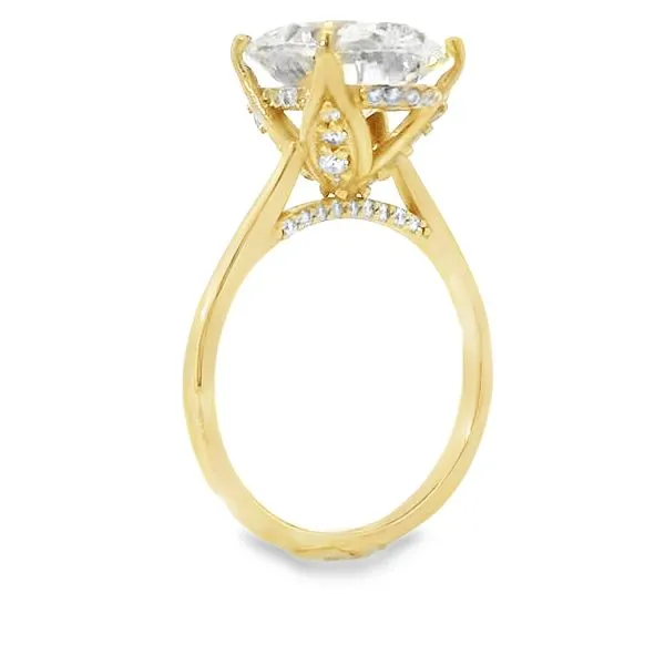 YELLOW 14 KARAT ENGAGEMENT RING SEMI-MOUNT Image 2 Van Adams Jewelers Snellville, GA
