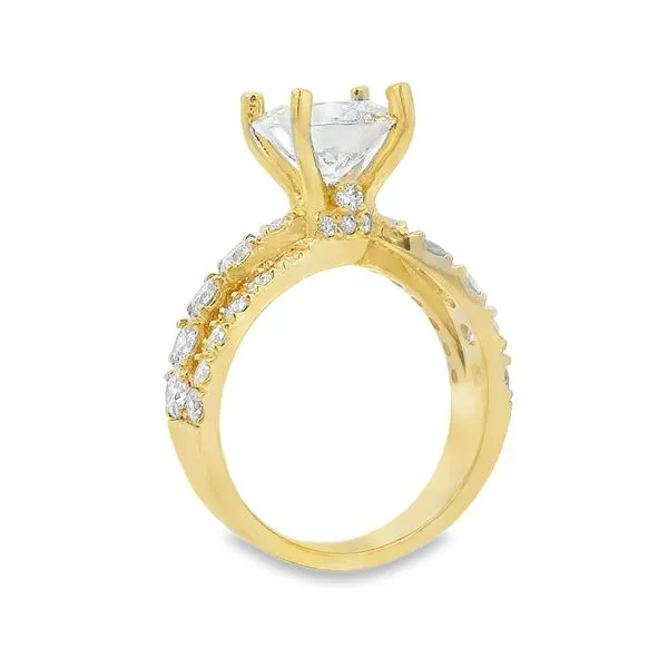 VA Collection 1 1/2 CT Diamond Engagement Ring Setting Image 2 Van Adams Jewelers Snellville, GA