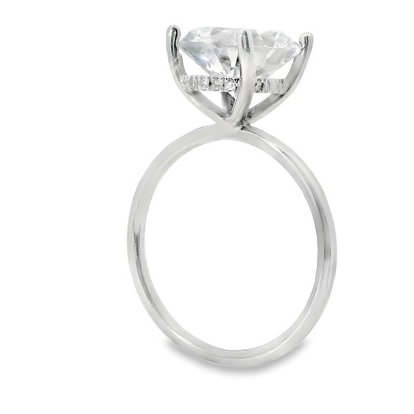 Hidden Halo Oval Engagement Ring Setting Image 5 Van Adams Jewelers Snellville, GA