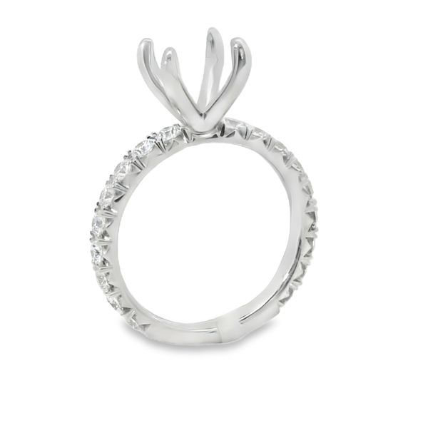 WHITE 14 KARAT SEMI-MOUNT ENGAGEMENT RING Image 2 Van Adams Jewelers Snellville, GA