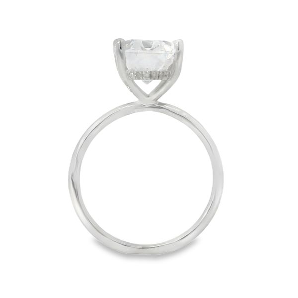 Oval Hidden Halo Engagement Ring Setting Image 2 Van Adams Jewelers Snellville, GA