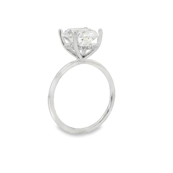 Oval Hidden Halo Engagement Ring Setting Image 3 Van Adams Jewelers Snellville, GA