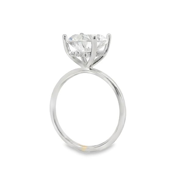 Oval Hidden Halo Engagement Ring Setting Image 5 Van Adams Jewelers Snellville, GA