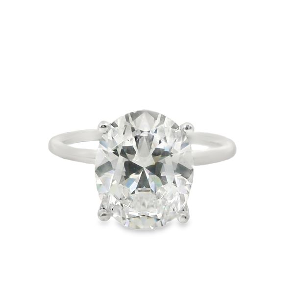 Oval Hidden Halo Engagement Ring Setting Van Adams Jewelers Snellville, GA