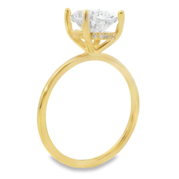 Oval Hidden Halo Engagement Ring Setting Image 3 Van Adams Jewelers Snellville, GA