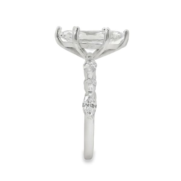 Engagement Ring Setting with Marquise and Round Natural Diamonds Image 4 Van Adams Jewelers Snellville, GA