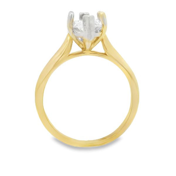 14K Yellow Gold Classic Semi-Mount Engagement Ring Image 3 Van Adams Jewelers Snellville, GA