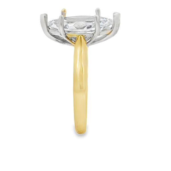 14K Yellow Gold Classic Semi-Mount Engagement Ring Image 4 Van Adams Jewelers Snellville, GA