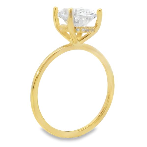 Oval Hidden Halo Engagement Ring Setting Image 3 Van Adams Jewelers Snellville, GA