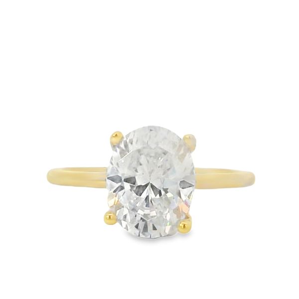 Oval Hidden Halo Engagement Ring Setting Van Adams Jewelers Snellville, GA