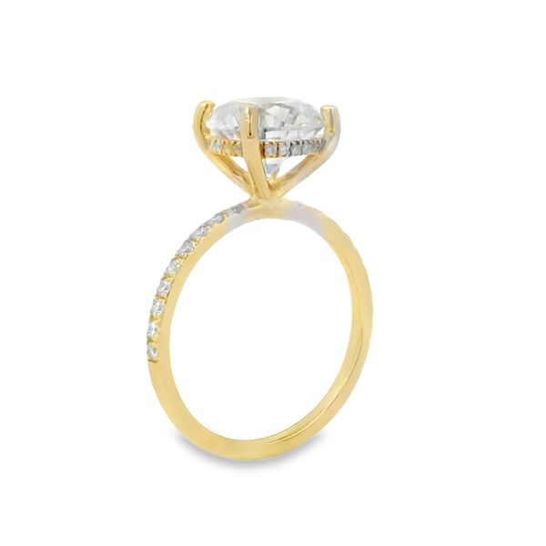 Hidden Halo Engagement Ring Image 3 Van Adams Jewelers Snellville, GA
