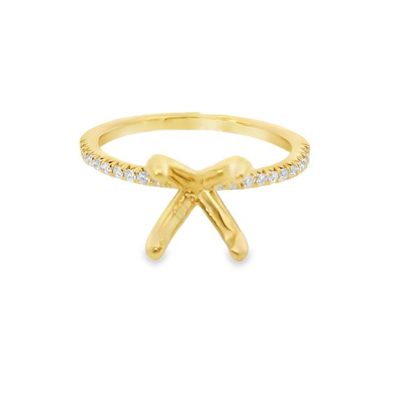Gold Semi-Mount Engagement Ring Van Adams Jewelers Snellville, GA