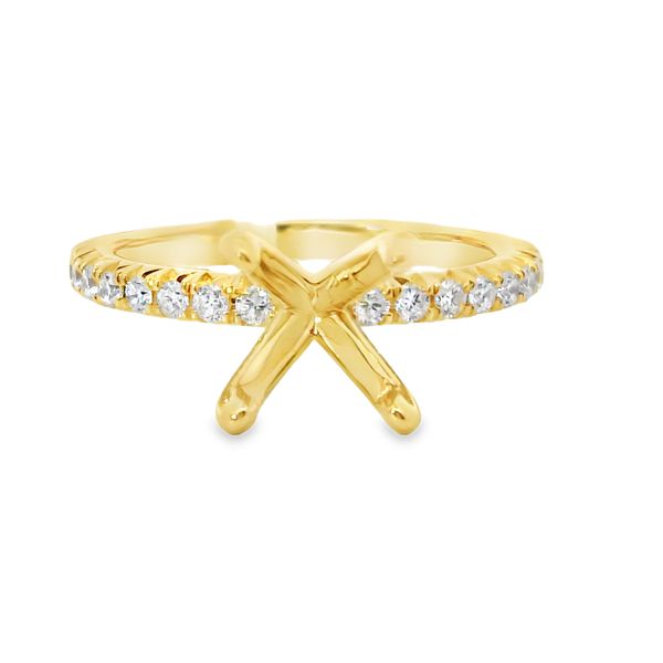 0.35TW DIAMOND YELLOW 14 KARAT ENGAGEMENT RING SEMI-MOUNT SETTING Van Adams Jewelers Snellville, GA