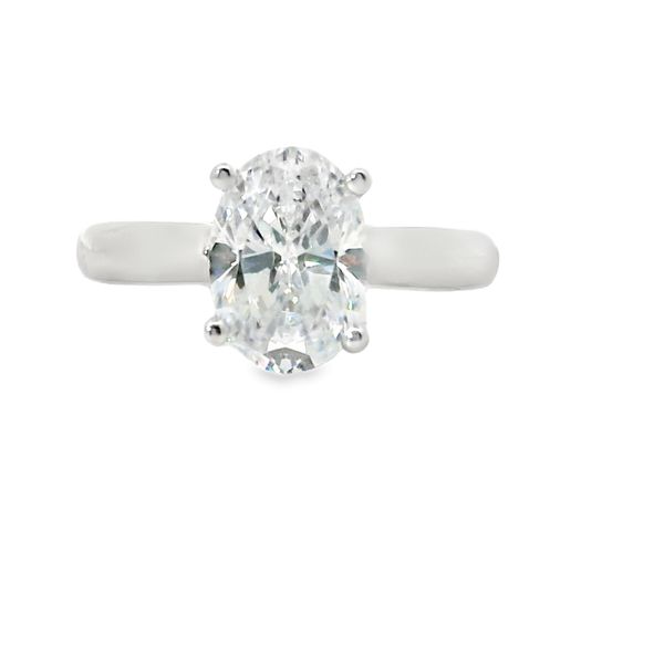Cathedral 14K White Gold Ring Image 3 Van Adams Jewelers Snellville, GA