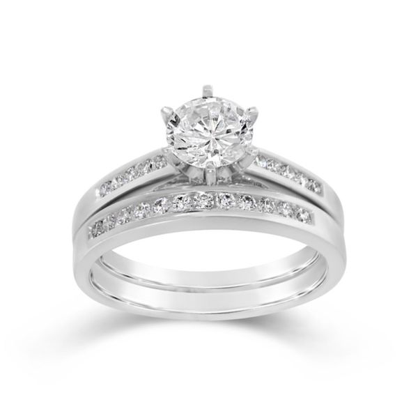 14K White Gold Diamond Semi-Mount Wedding Set Van Adams Jewelers Snellville, GA