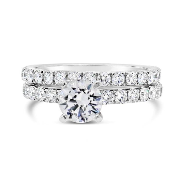 18K White Gold Diamond Semi-Mount Wedding Set Van Adams Jewelers Snellville, GA
