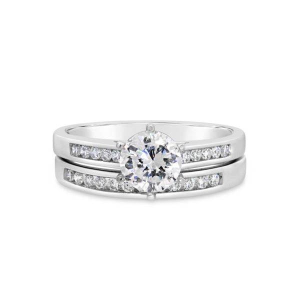 14K White Gold Diamond Semi-Mount Wedding Set Van Adams Jewelers Snellville, GA