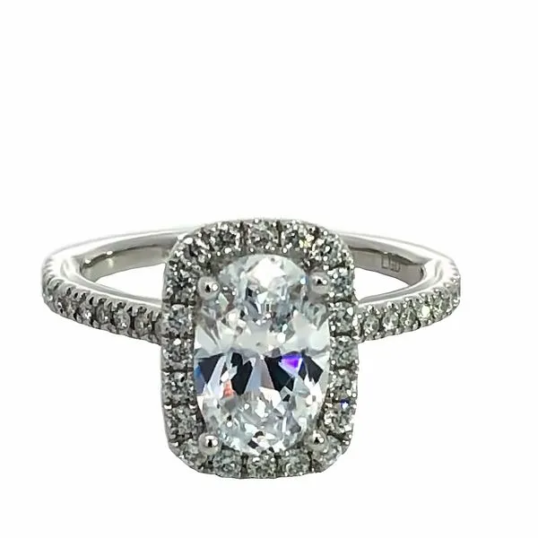 Lab Grown Diamond Halo Ring Setting Van Adams Jewelers Snellville, GA