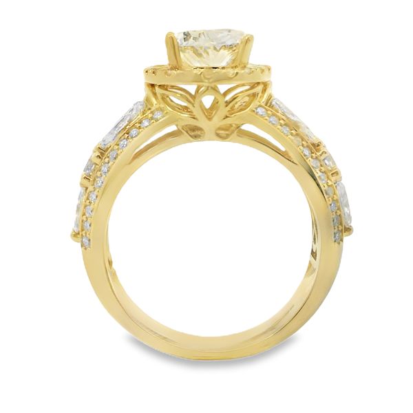 1 1/2 CT Yellow Gold Lab Grown Diamond Setting Image 3 Van Adams Jewelers Snellville, GA