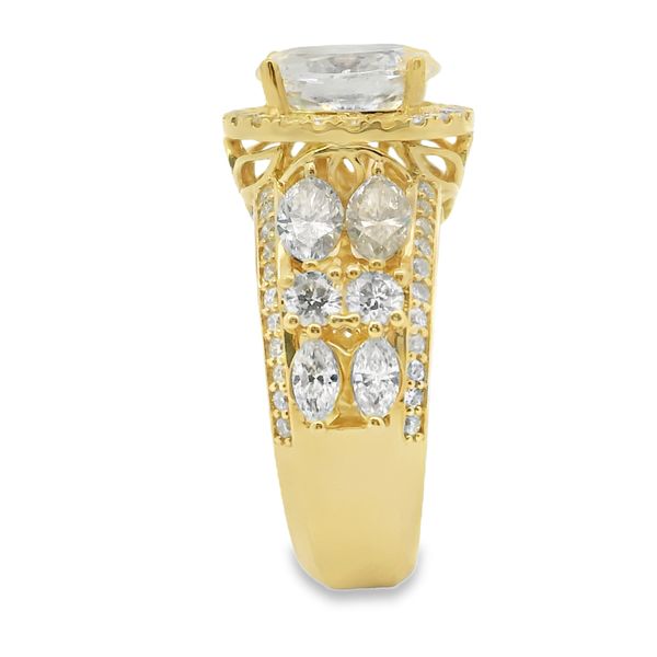 1 1/2 CT Yellow Gold Lab Grown Diamond Setting Image 4 Van Adams Jewelers Snellville, GA