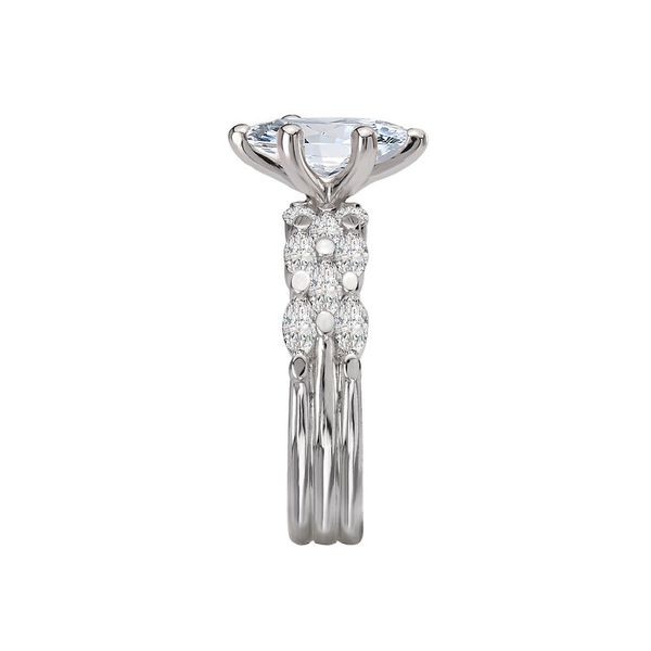 Romance Three Row Semi-Mount Diamond Engagement Ring Image 3 Van Adams Jewelers Snellville, GA