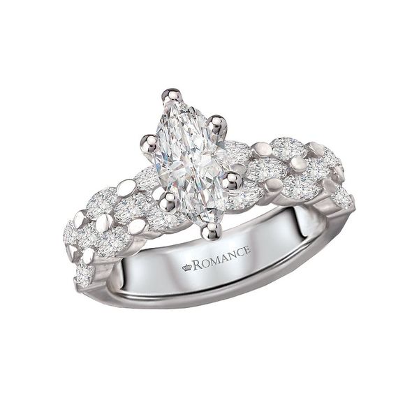 Romance Three Row Semi-Mount Diamond Engagement Ring Van Adams Jewelers Snellville, GA