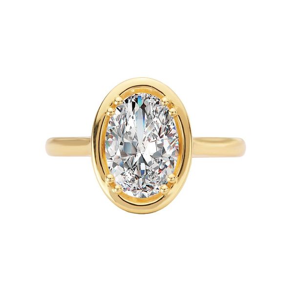 Romance Hidden Halo Semi-Mount Engagement Ring Image 4 Van Adams Jewelers Snellville, GA