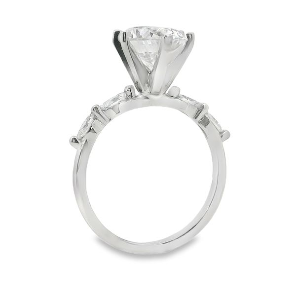 Lab Grown Diamond Engagement Ring with Marquise Image 3 Van Adams Jewelers Snellville, GA