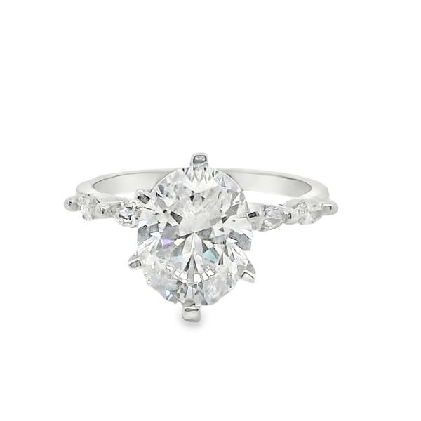 Lab Grown Diamond Engagement Ring with Marquise Van Adams Jewelers Snellville, GA