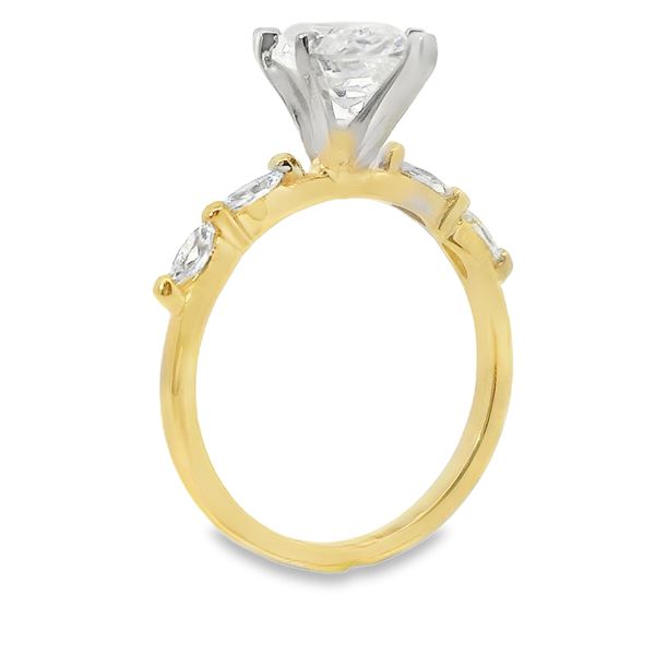 Lab Grown Diamond Marquise Engagement Ring Setting Image 3 Van Adams Jewelers Snellville, GA