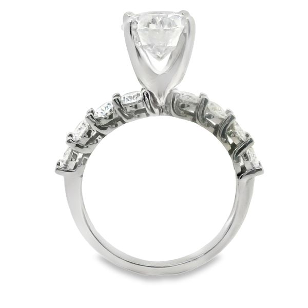 Oval Lab Grown Diamond Ring Setting Image 3 Van Adams Jewelers Snellville, GA