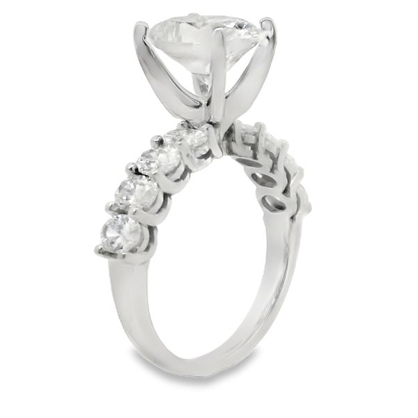 Oval Lab Grown Diamond Ring Setting Image 4 Van Adams Jewelers Snellville, GA