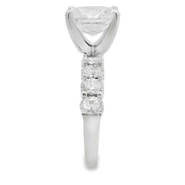 Oval Lab Grown Diamond Ring Setting Image 5 Van Adams Jewelers Snellville, GA