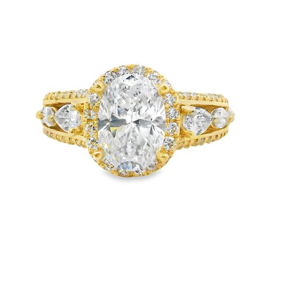 14K Yellow Gold Lab Grown Diamond Ring Setting Van Adams Jewelers Snellville, GA