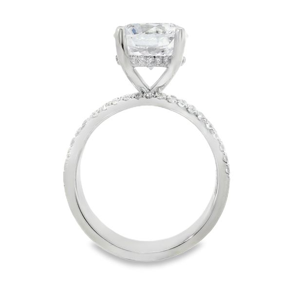 Wide Lab Grown Diamond Engagement Ring Setting Image 3 Van Adams Jewelers Snellville, GA