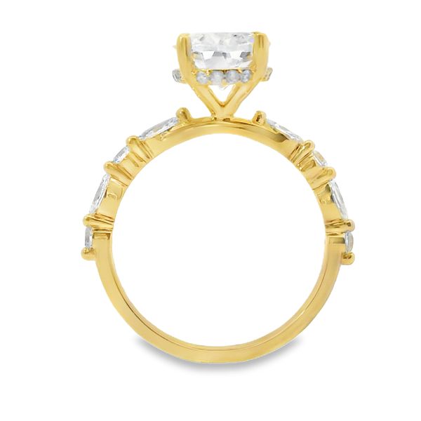 Marquise and Round Lab Grown Diamond Enaggement Ring Setting Image 3 Van Adams Jewelers Snellville, GA