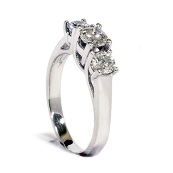 Van Adam's Collection 14K White Gold Diamond Engagement Ring Image 2 Van Adams Jewelers Snellville, GA