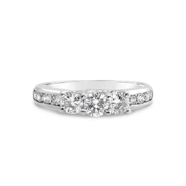 14K White Gold Diamond Engagement Ring Image 2 Van Adams Jewelers Snellville, GA
