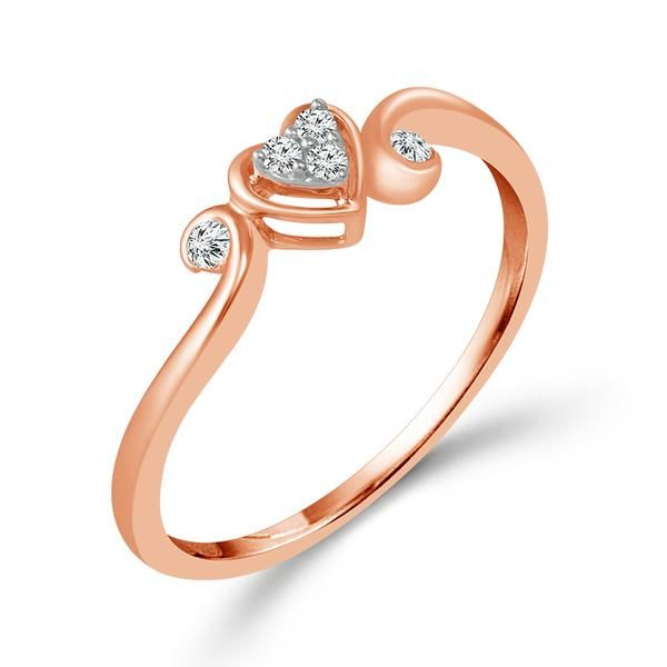 10K Rose Gold Diamond Promise Ring Van Adams Jewelers Snellville, GA