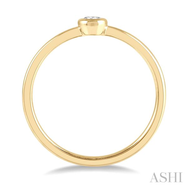 Stackable Bezel Set Petite Diamond Fashion Ring Image 3 Van Adams Jewelers Snellville, GA