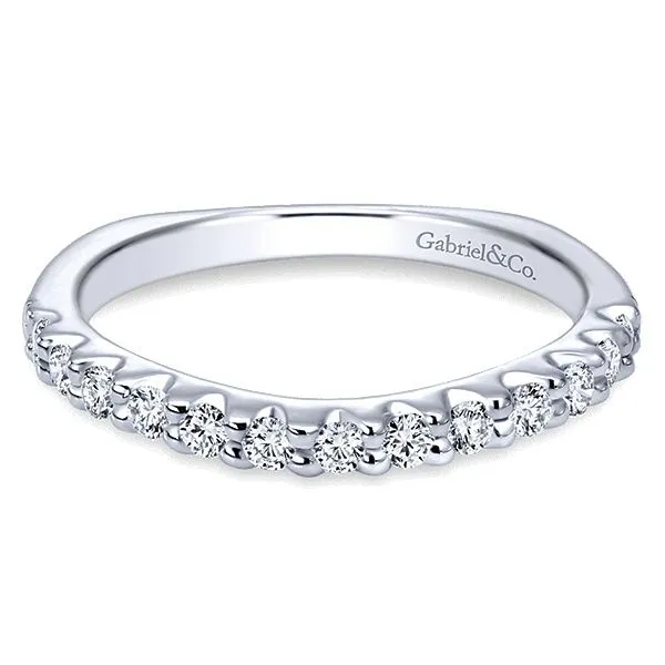 Gabriel & Co. 14K White Gold Diamond Wedding Band Van Adams Jewelers Snellville, GA