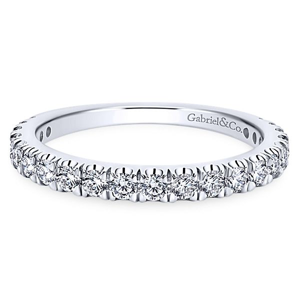 Gabriel & Co. 14K White Gold Diamond Wedding Band Van Adams Jewelers Snellville, GA