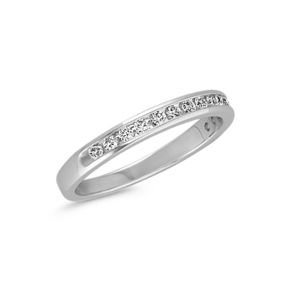 14K White Gold Diamond Wedding Band Van Adams Jewelers Snellville, GA