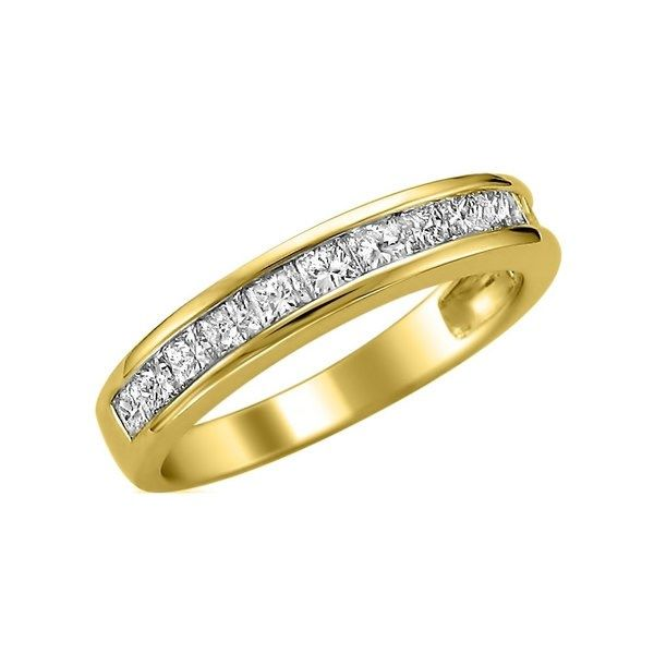 14K Yellow Gold Diamond Wedding Band Image 2 Van Adams Jewelers Snellville, GA