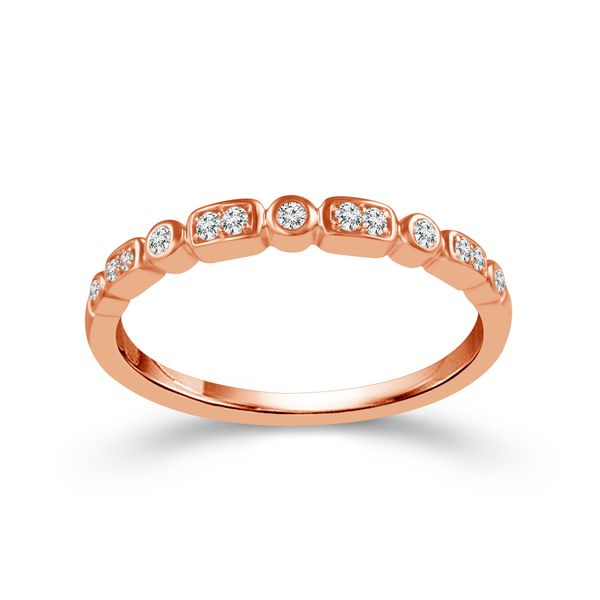 10K Rose Gold Diamond Wedding Band Van Adams Jewelers Snellville, GA